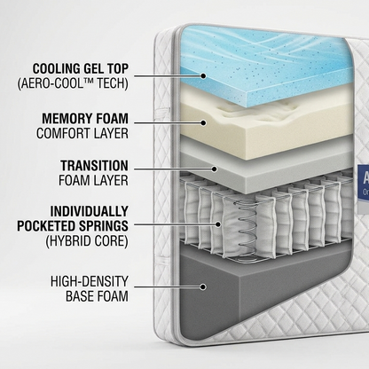 Royal Canuck King Mattress | High-Density Ergonomic Foam